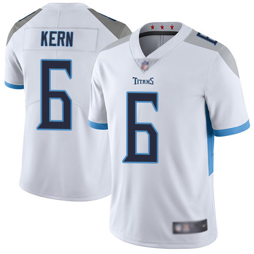 Tennessee Titans Limited White Men Brett Kern Road Jersey NFL Football #6 Vapor Untouchable->tennessee titans->NFL Jersey